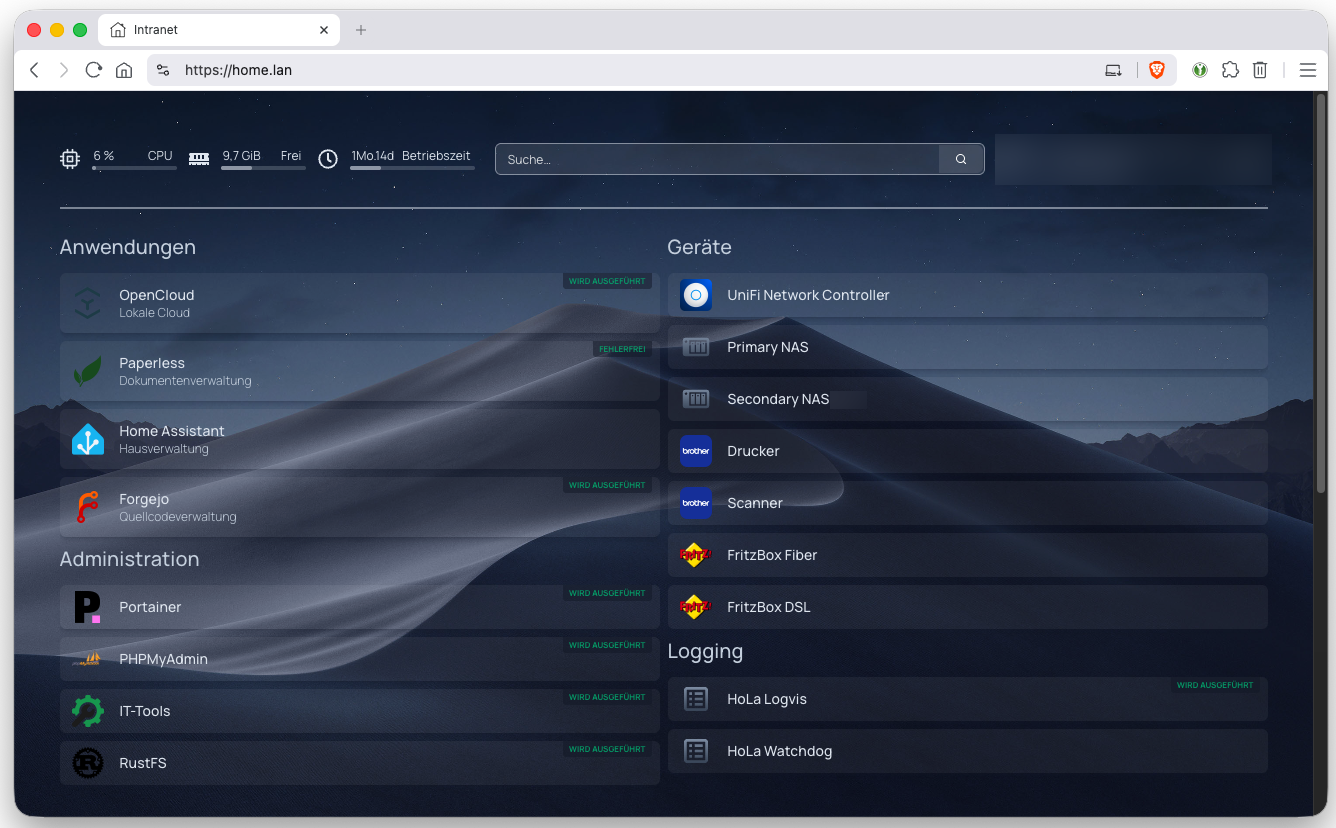 Homepage als Intranet-Startseite